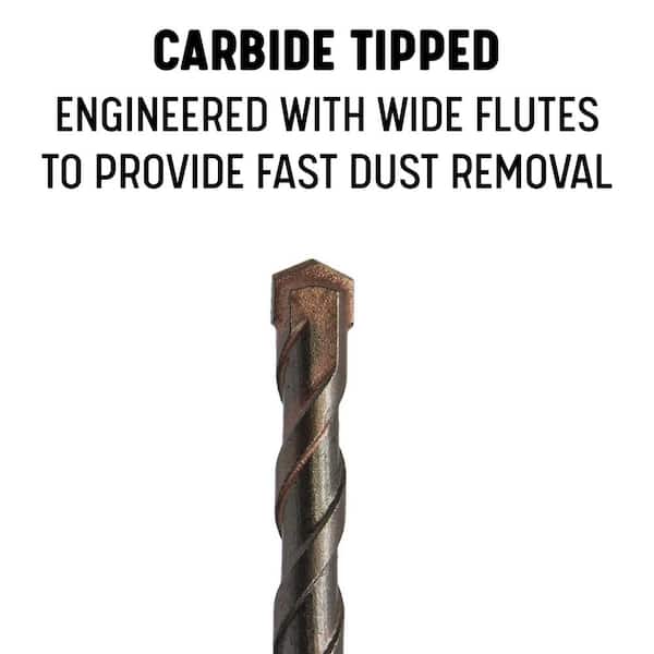 6-Piece SDS Plus Masonry Drill Bit Set – 1/4” X 6”, Carbide Tip, By Drillforce 12 thumbnail image