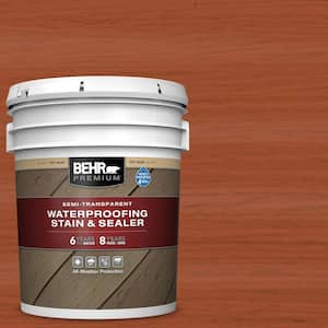 5 gal. #ST-136 Royal Hayden Semi-Transparent Waterproofing Exterior Wood Stain and Sealer