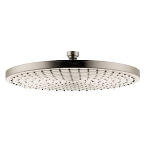 Raindance 300 Air 1-Spray Patterns with 2.5 GPM 12 in. Ceiling Mount Fixed Shower Head in Brushed Nickel