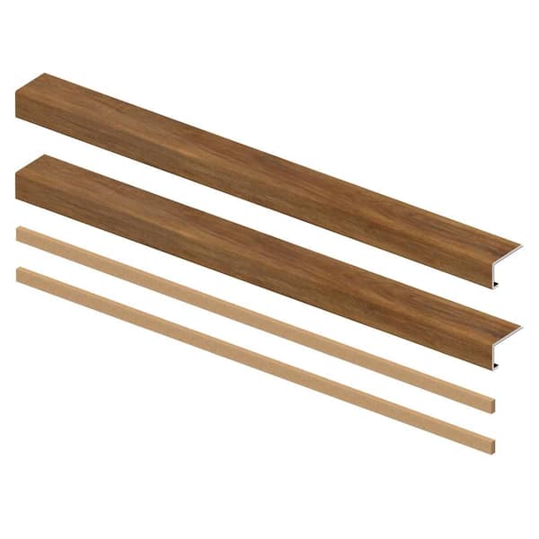 Butler Hkry 6.5 mm x 46 in. x 4 in. Exact Match Large Square Nose Open Stair Return/Landing Kit (2-Pack)