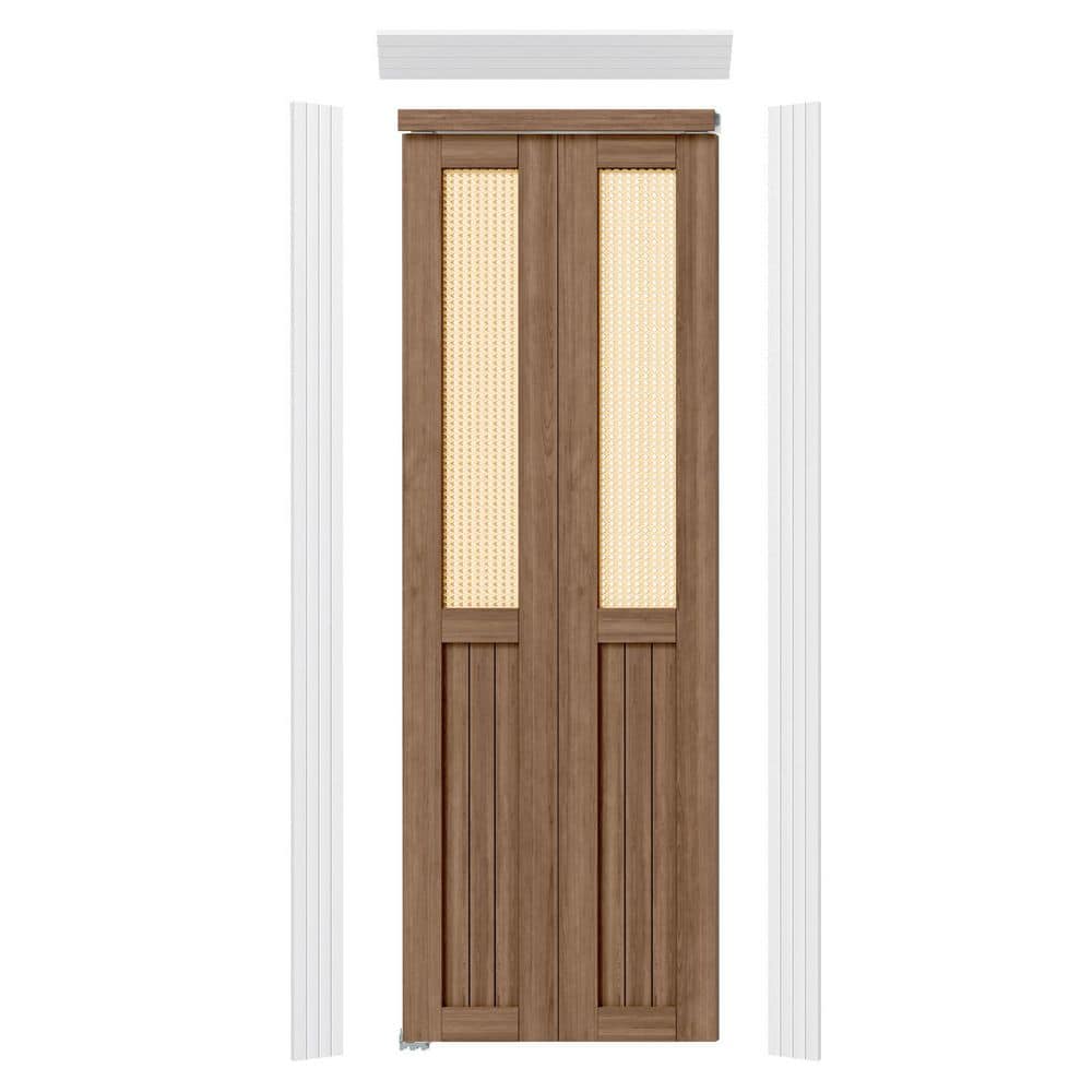 BH BARNER HOME 24 in. x 80 in. Half Webbing Panel, MDF, Cherry PVC