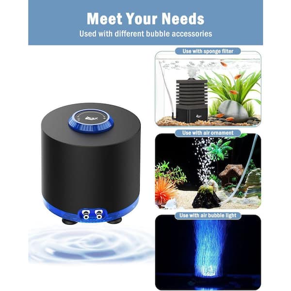 Uniclife L/min Aquarium USB Air Pump Mini Quiet Oxygen Aerator