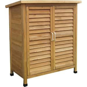 2.8 ft. x 3.2 ft. Wooden Storage Shed with Shelf