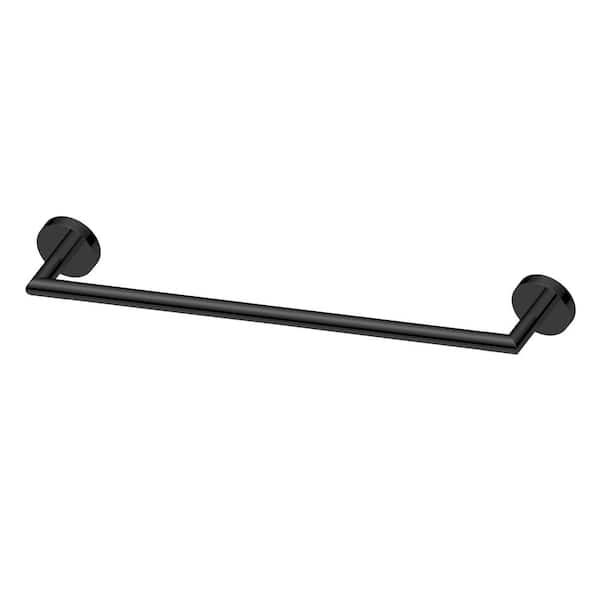 Glacier Bay Cartway Modern 24 inch Bathroom Wall Mounted Towel Bar in Matte Black Finish