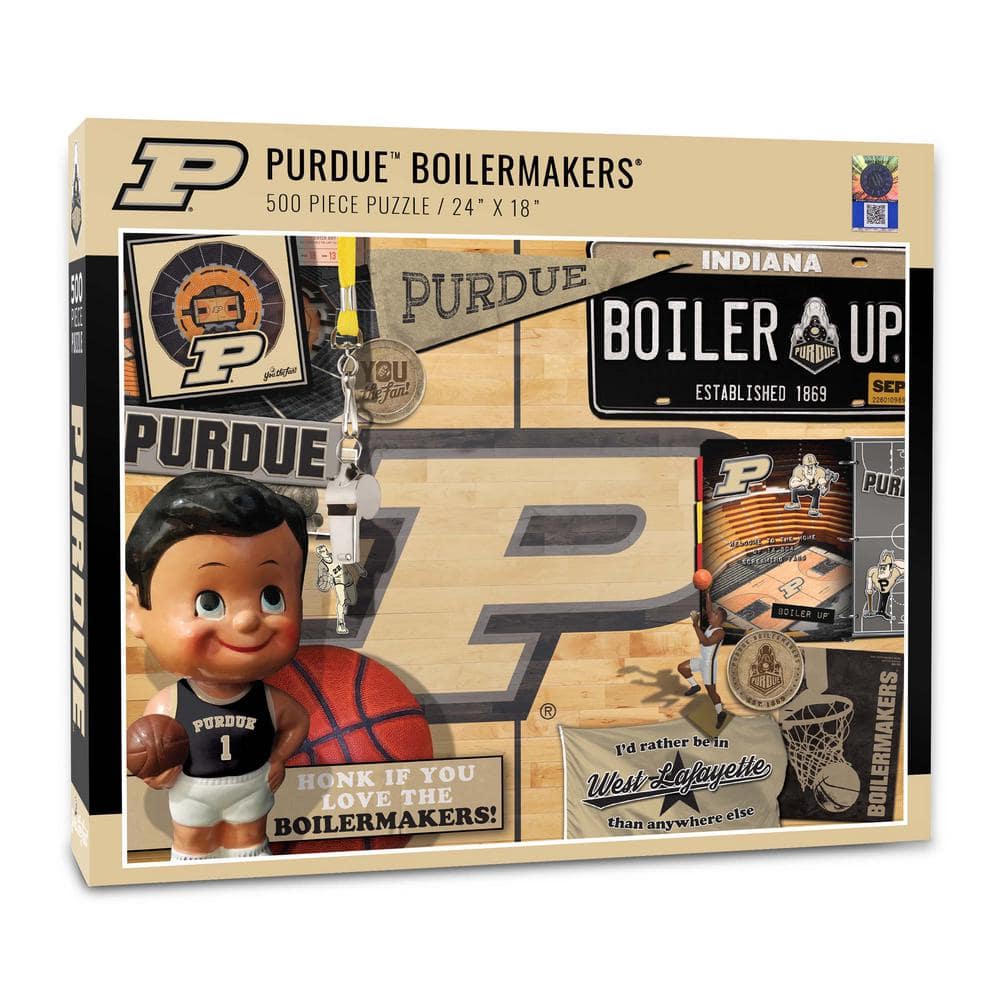 YouTheFan NCAA Purdue Boilermakers Retro Series Puzzle (500-Pieces)