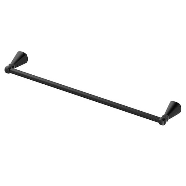 Edgemere 24 in. Towel Bar in Matte Black