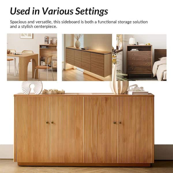 ベティブープ Have a question about JAYDEN CREATION Lucy Teak 63 in. Wide 4-Door