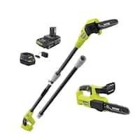 RYOBI ONE+ 18V 8 in. Pole Saw and 8 in. Pruning Saw Combo Kit Deals