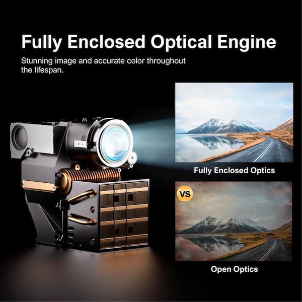 ULTIMEA Poseidon E40 1920 x 1080, LCD Projectors with 1000