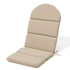 50 in. x 20 in. 1-Piece Deep Seat Outdoor Adirondack Chair Cushion in Beige