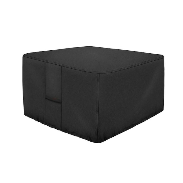 28 x 28 Fire Pit Cover Black Waterproof 600D Heavy DutyFade Resistant Square Patio Fire Pit Table Cover