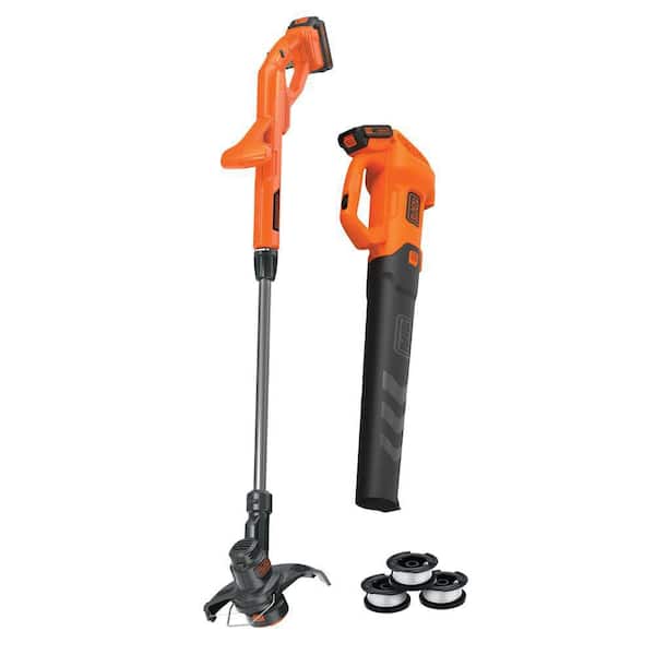 20V MAX Lithium-Ion String Trimmer and Blower Combo Kit with (2) 2 Ah Batteries, Charger & (3) 0.065 in. x 30 ft. Spools