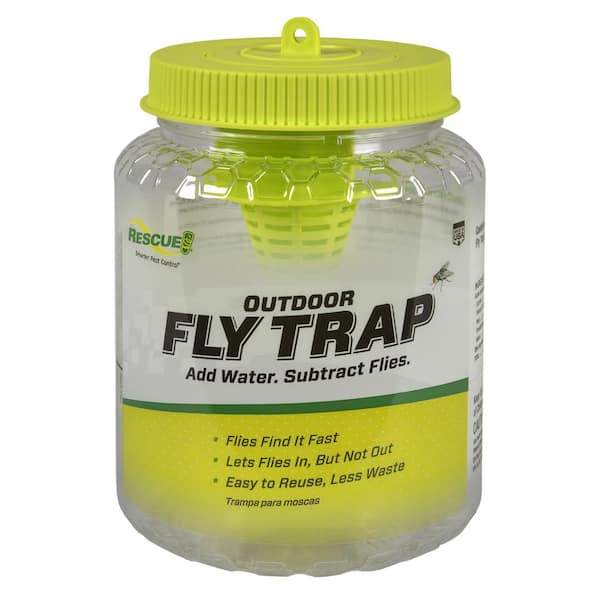 RESCUE Outdoor Reusable Fly Trap Canister 100061186 - The Home Depot