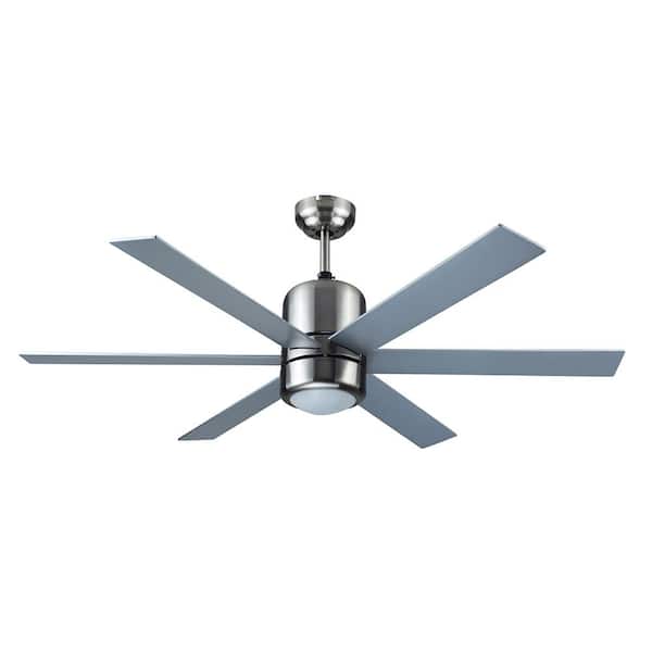 Design House Indus Sol 48 in. Indoor Satin Nickel Ceiling Fan with Light Kit