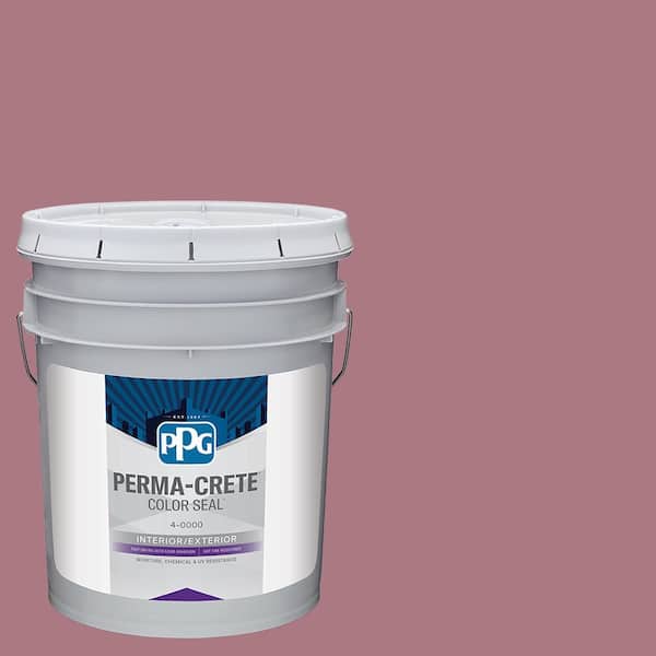 Perma-Crete Color Seal 5 gal. PPG1049-5 Mauve Madness Satin Interior/Exterior Concrete Stain