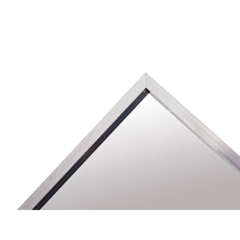 Silver Aluminum Frame Rectangular Wall Mirror 30x42