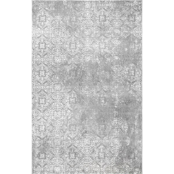 nuLOOM Brandy Contemporary Persian Silver 5 ft. x 8 ft. Area Rug