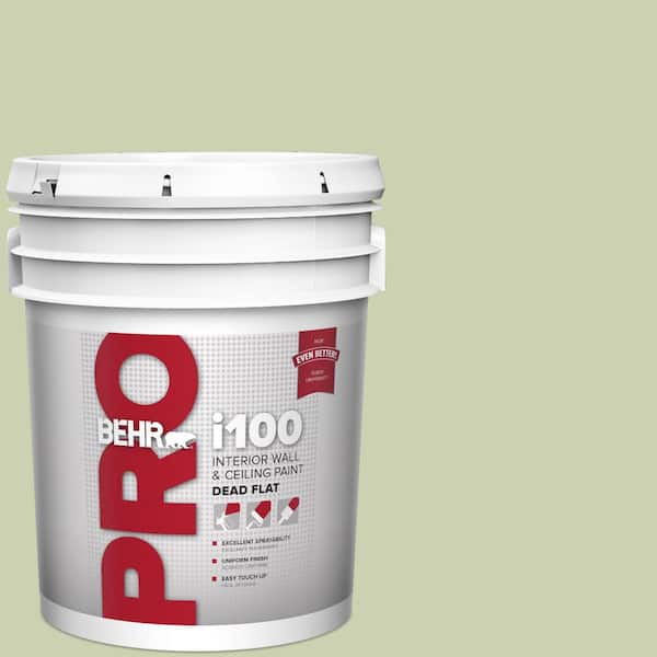 BEHR PRO 5 gal. #ECC-12-2 Meadow Glen Dead Flat Interior Paint