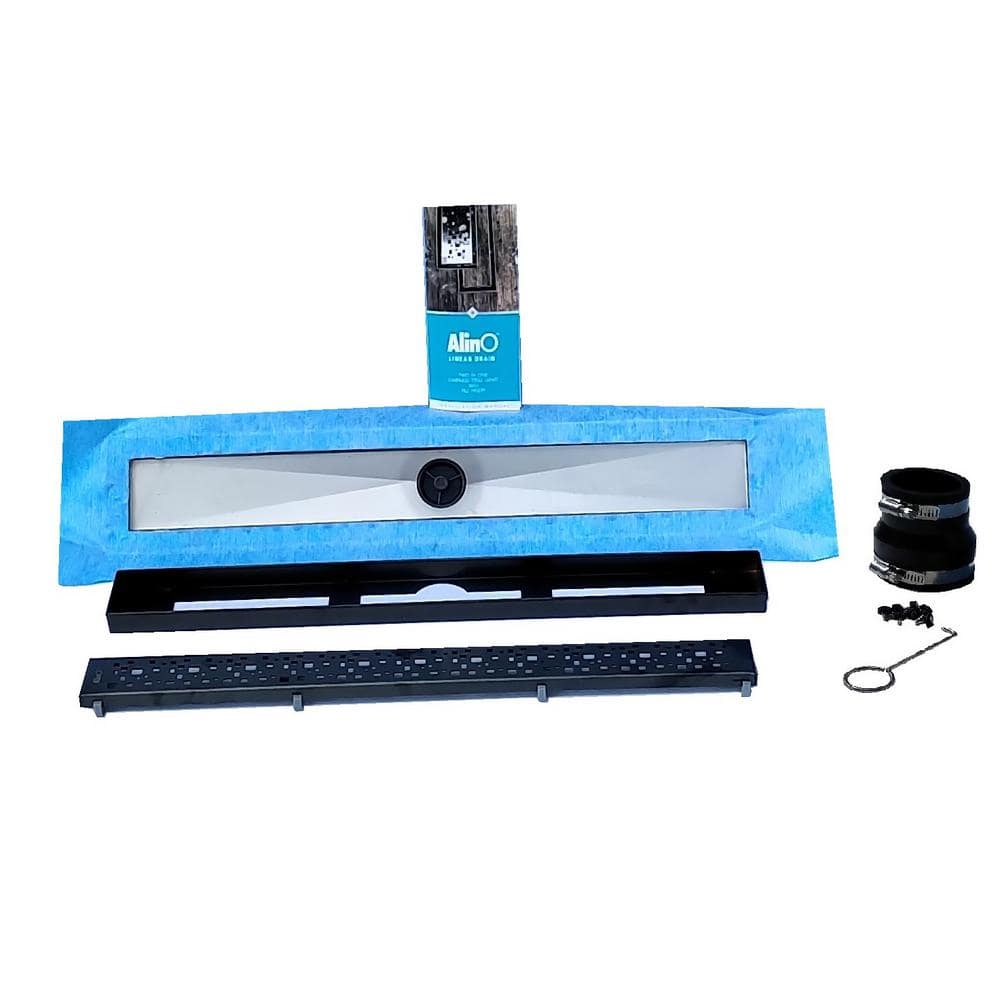 2-in-1 Linear Shower Drain 30 in. Black price history on PriceWatchPro