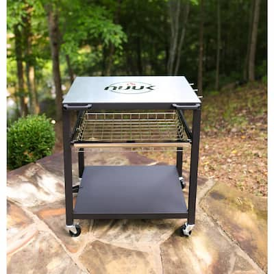 Portable grill cart best sale