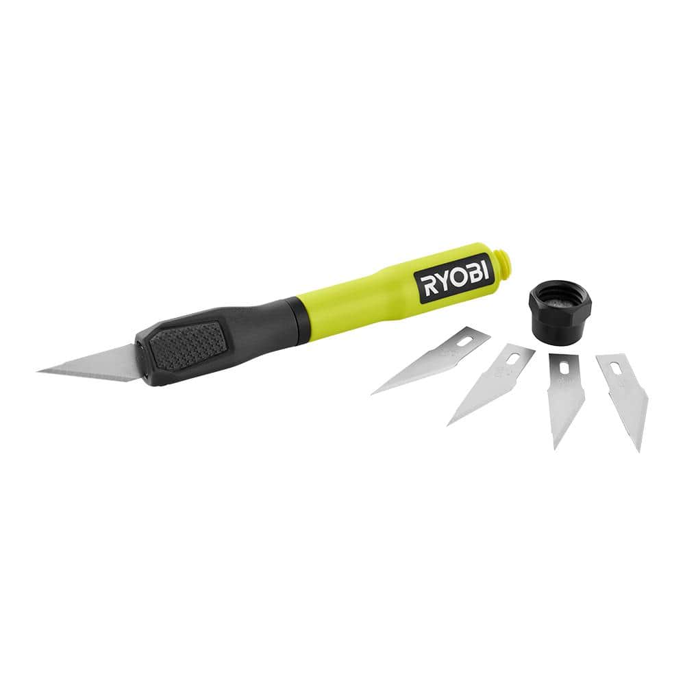RYOBI 2-in-1 Hobby Knife w/ Blade Storage RHCKP03 - The Home Depot