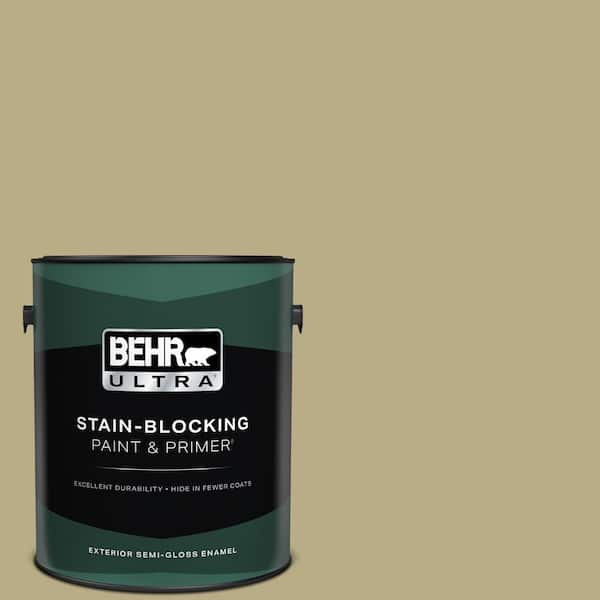 BEHR ULTRA 1 gal. #S330-4 Fennel Seed Semi-Gloss Enamel Exterior Paint & Primer