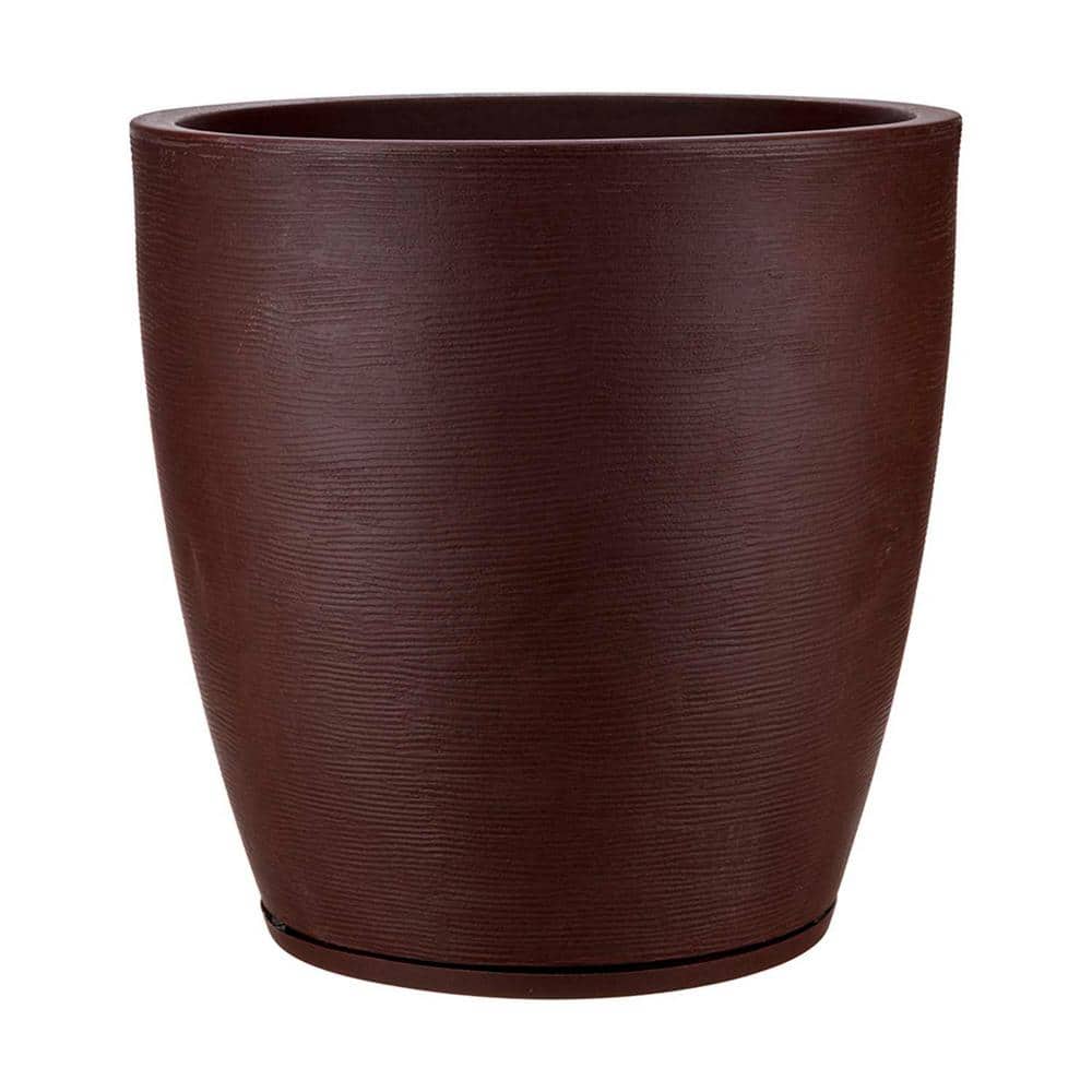 Amsterdan X-Large Brown Stone Effect Plastic Resin Indoor and Outdoor Planter Bowl price history on PriceWatchPro