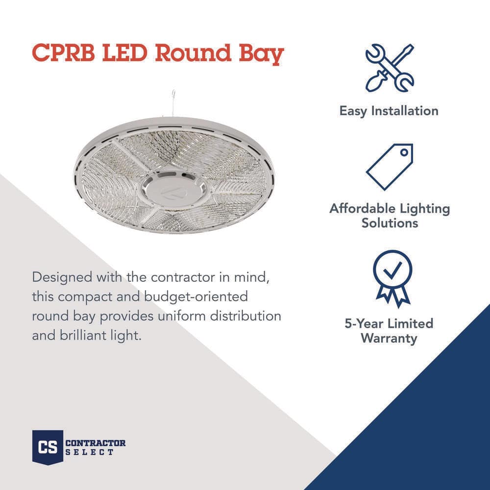Matte Black Aluminum LED Round High Bay Light