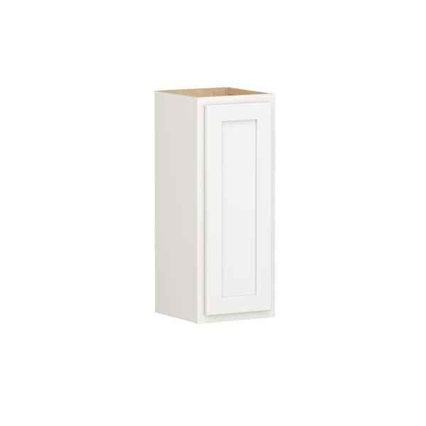 SIMPLY WOODMARK PRO Shaker Partial Overlay 12 in. W x 12 in. D x 30 in. H Plywood Assembled Wall Kitchen Cabinet in Linen White