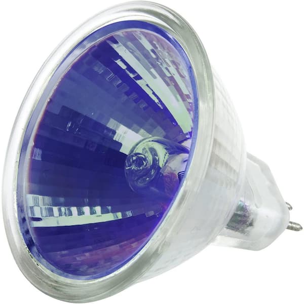 Sunlite 50-Watt MR16 Dimmable Narrow Spot GU5.3 2-Pin Base Halogen Light  Bulb, Blue (6-Pack) HD03631-6 - The Home Depot