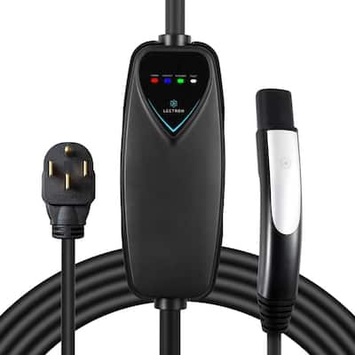 VEVOR Level 1+2 EV Charger 16 Amp 120/240V Electric Vehicle Charger with 28  ft. Charging Cable NEMA 6-20P & NEMA 5-15 Adapter MGBXCDQJ1216AD1S9V5 - The  Home Depot