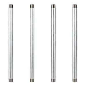 3/4 in. x 1.5 ft. Galvanized Steel Pipe (4-Pack)