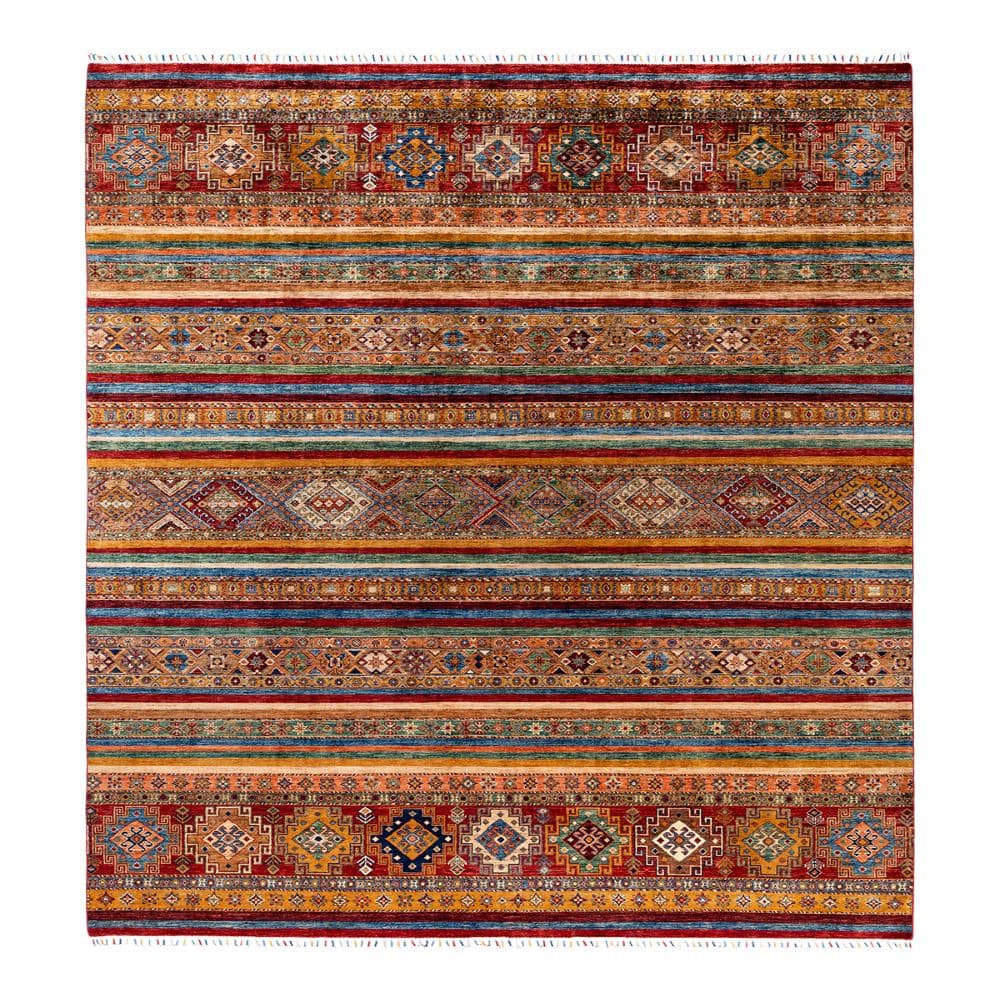Tribal Red 9 X 12 Hand Knotted Wool Indoor Area Rug price history on PriceWatchPro
