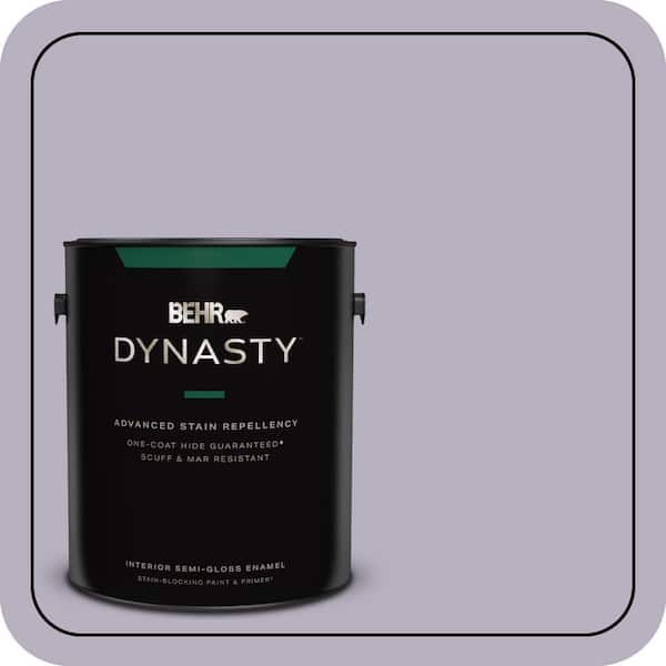 BEHR DYNASTY 1 gal. #BIC-07 Virtuous Violet Semi-Gloss Enamel Interior Stain-Blocking Paint & Primer