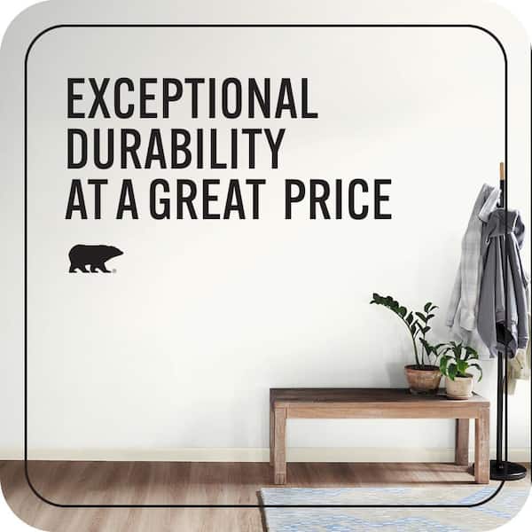 BEHR PREMIUM PLUS - 1 gal. Ultra Pure White Semi-Gloss Enamel Low Odor Interior Paint & Primer