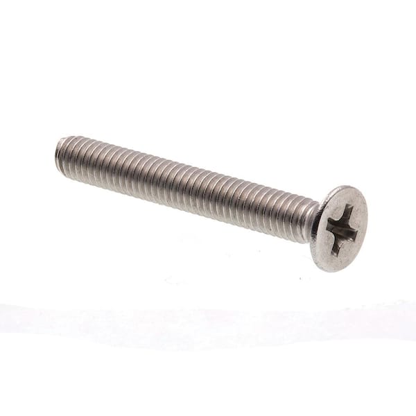 Prime-Line M4-0.7 x 30 mm Grade A2-70 Stainless Steel Metric Phillips Drive Flat Head Machine Screws (10-Pack)