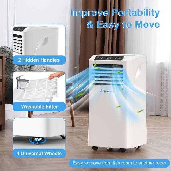 Unbranded - 10,000 BTU Portable Air Conditioners for Room Up to 450 sq. ft. with Dehumidifier, fan, Remote and Wi-Fi