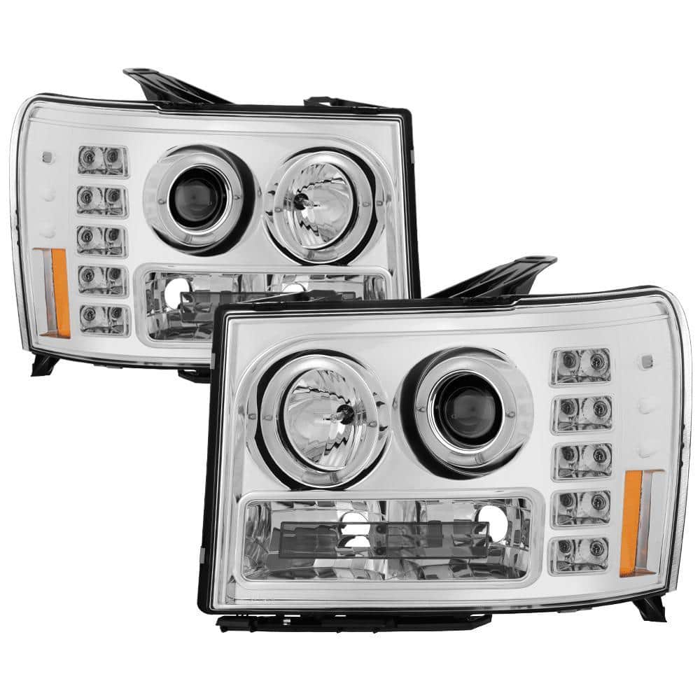 GMC Sierra 1500/2500/3500 07-13 / GMC Sierra Denali 08-13 Projector Headlights - LED Halo - Chrome price history on PriceWatchPro
