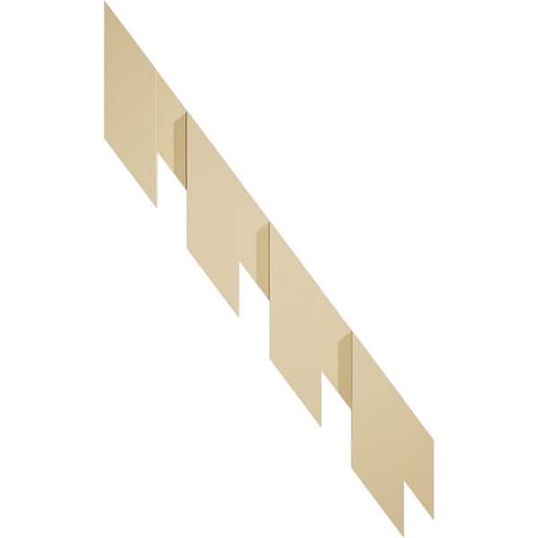 Ekena Millwork 1 in. D x 7 in. W x 44.875 in. L Primed Polyurethane Panel Moulding