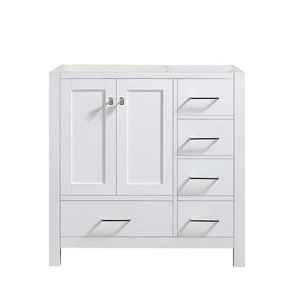 PROOX 36 in. W x 22 in. D x 35 in. H Bath Vanity Cabinet Only in White