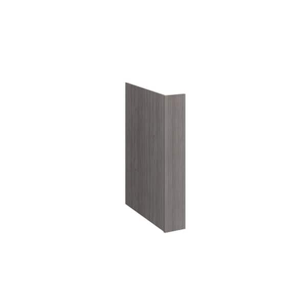 Saratoga Slab 3 in. W x 34.5 in. H x 24 in. D in Greywood Dishwasher Panel w/3 in. Return in Assembled Base