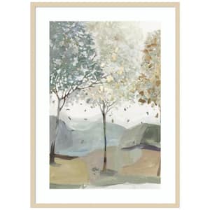"Breezy Landscape Trees III "by Allison Pearce 1-Piece Wood Framed Giclee Nature Art Print 41 in. x 30 in.