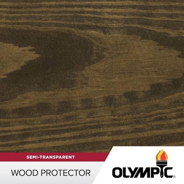 Wood Protector 1 gal. ST-2014 Ebony Exterior Semi-Transparent Stain Plus Sealer in One