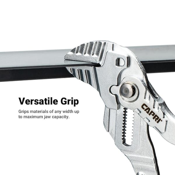 Capri Tools 7 in. Adjustable Pliers Wrench with Smooth Parallel
