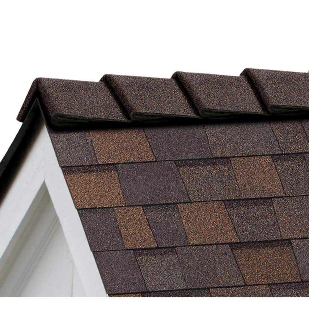 Owens Corning DecoRidge 10 in. Teak Hip and Ridge Roofing Shingles (20 ...