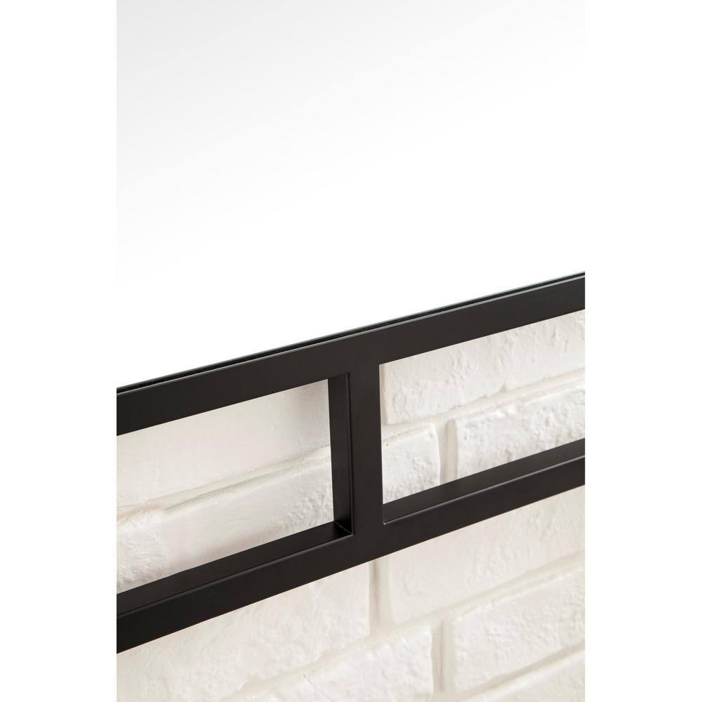 Elegant Matte Gold Rectangular Vanity Mirror with Stainless Steel Frame