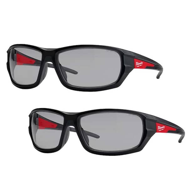 Gray Performance Safety Glasses Fog-Free Lenses (2-Pack)