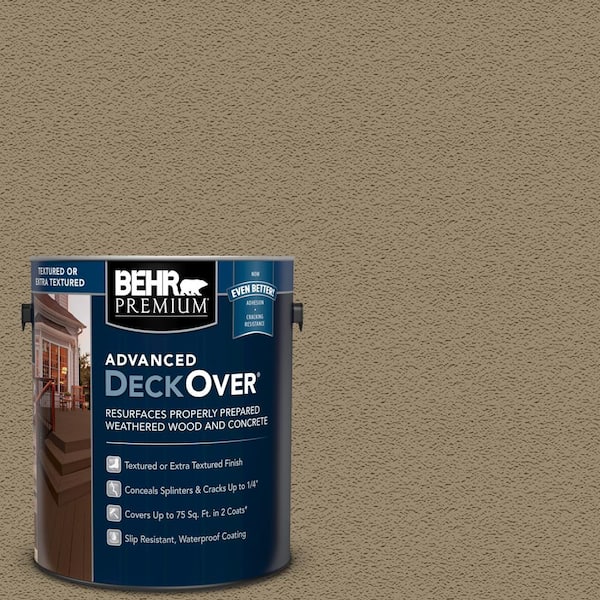 BEHR Premium Advanced DeckOver 1 gal. #SC-151 Sage Textured Solid Color Exterior Wood and Concrete Coating