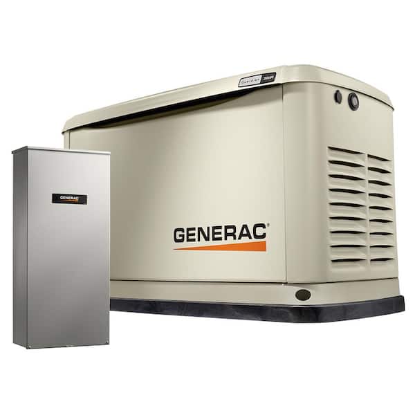 entusiasme Kom op På hovedet af Generac Guardian 20,000-Watt (LP) / 18,000-Watt (NG) Air-Cooled Whole House  Generator with Wi-Fi and 200-Amp Transfer Switch 7039 - The Home Depot