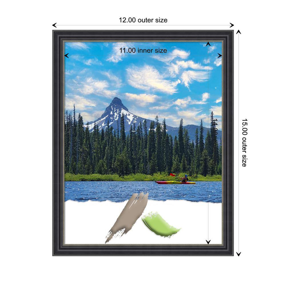 Classic Black Satin Wood Wall Picture Frame
